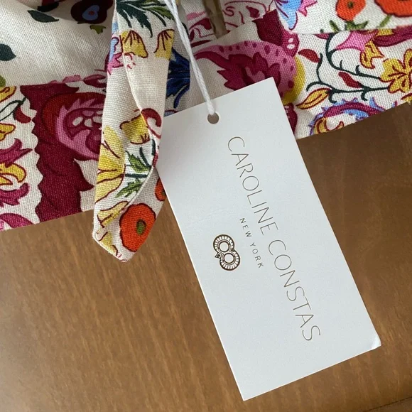 NWT Revolve Caroline Constas Linen Crop Top - Picture 4 of 7